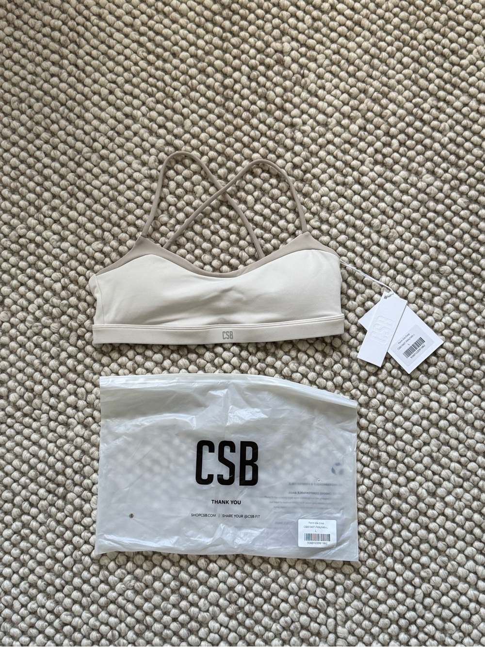CSB Form Gia Crop — Vanilla Two Tone